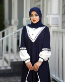 عبای روژین با پارچه کریشه اورجینال اندونزی و ساتن زارا ترک