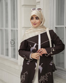 عبای گلدوزی کارامل