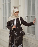 عبای گلدوزی کارامل